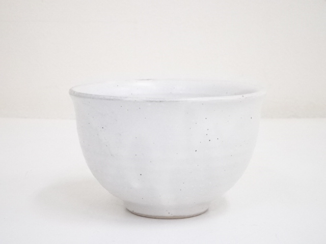 JAPANESE TEA CEREMONY / CHAWAN(TEA BOWL) / WHITE GLAZE